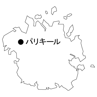 ミクロネシア連邦無料フリーイラスト｜首都名(白)